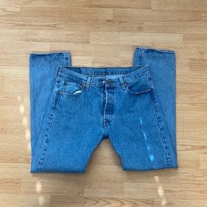 Mens Levi 501 blue jeans W33 L32